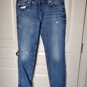 Silver Boyfriend Distressed Jeans Size 32w/27l